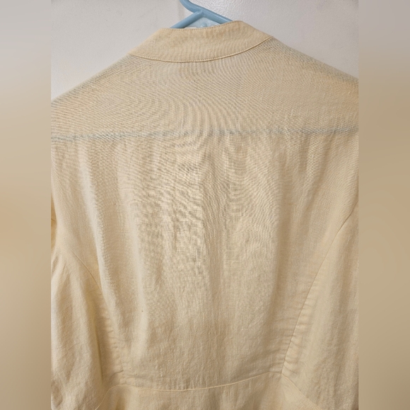 NWT - Linen J. Jill Yellow "Sunlight" Blazer - Size L - Picture 8 of 8
